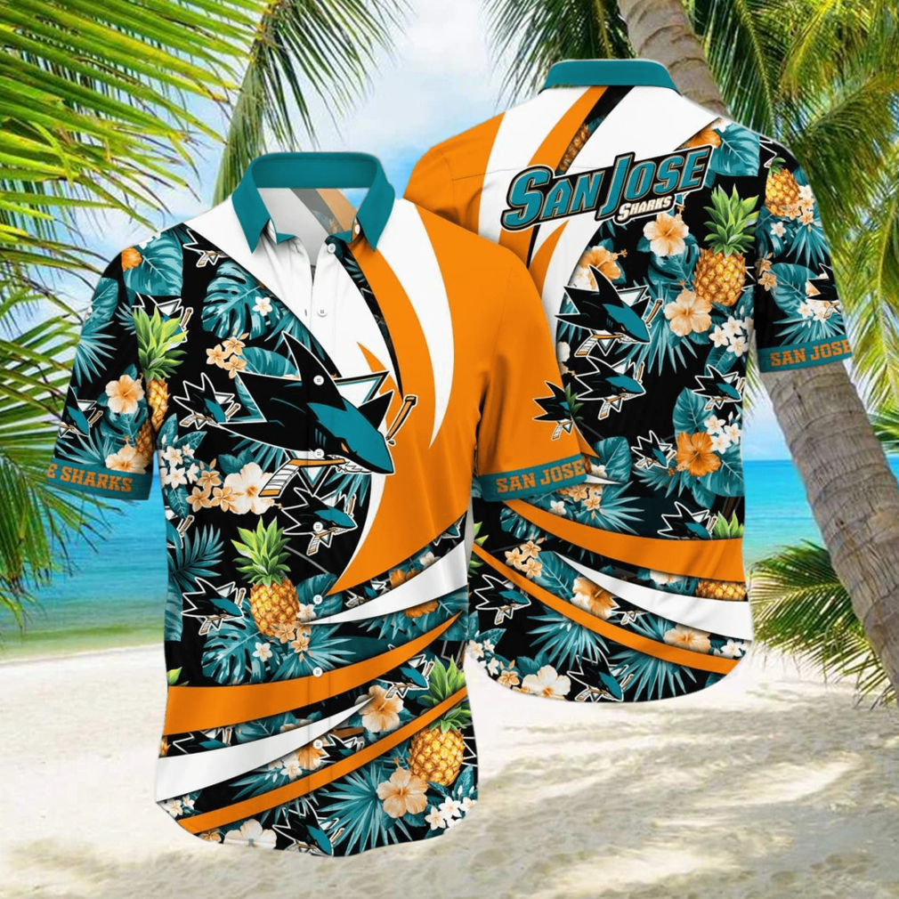 San Jose Sharks NHL Flower Hawaiian Shirt Style Gift For Men Women Fans