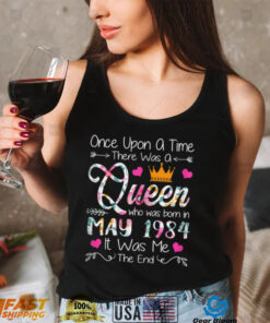 38 Years Old Girls 38th Birthday Queen May 1984 T Shirt