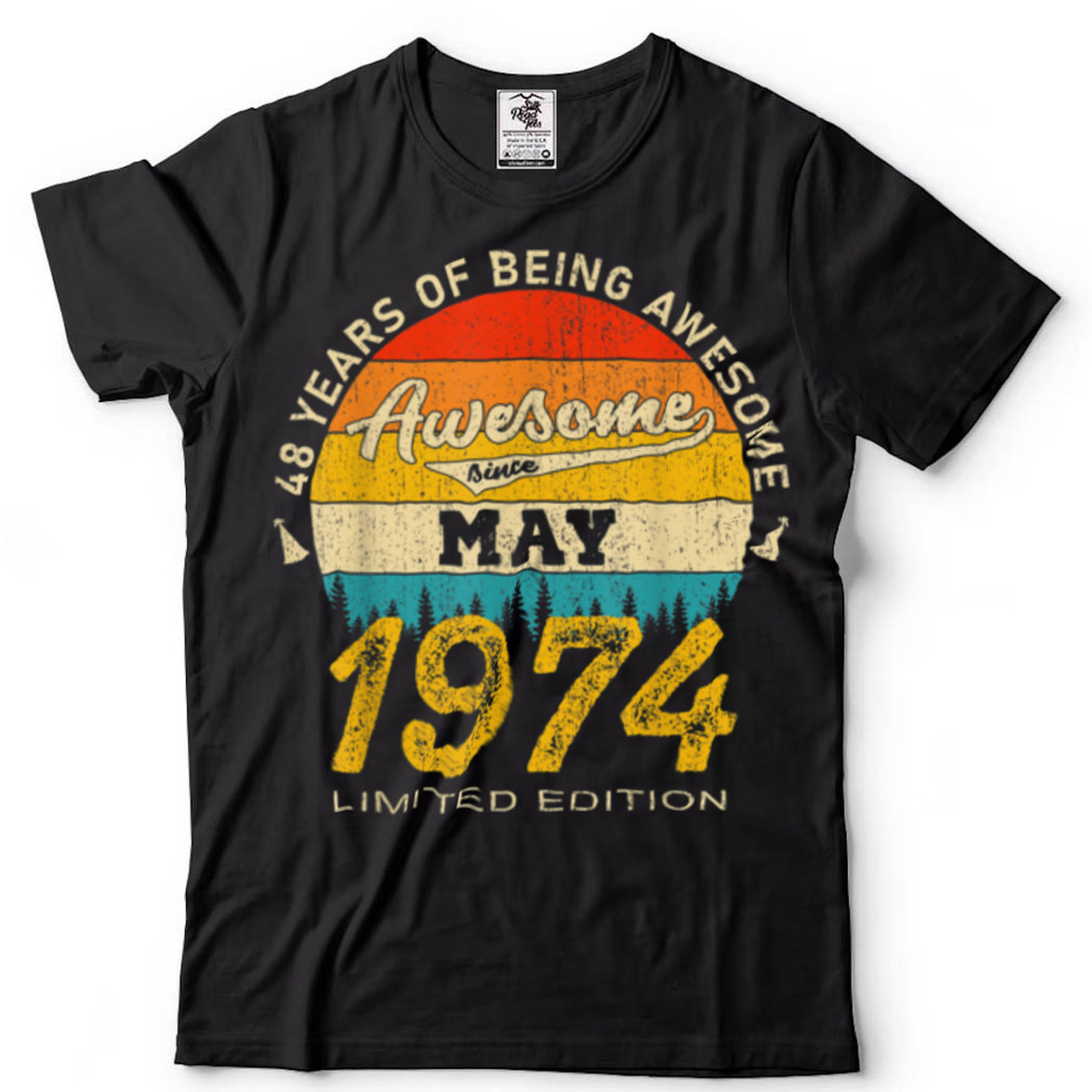 48 Year Old Awesome Since May 1974 Gifts 48th Birthday T Shirt sweater shirt