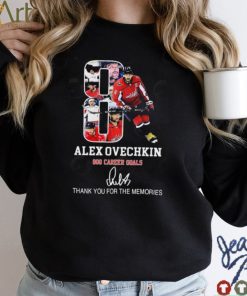Alex Ovechkin 800 Career Goals Thank You For The Memories T Shirt