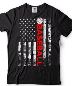 American Flag Baseball Team T Shirt