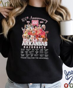 Arkansas Razorbacks 100th Anniversary 1883 2023 Thank You For The Memories Signatures Shirt