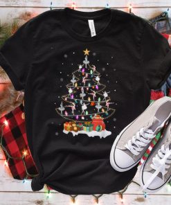 Ballet Shoes Xmas Christmas Tree Lights Ballerina Pajamas T Shirt hoodie, Sweater Shirt