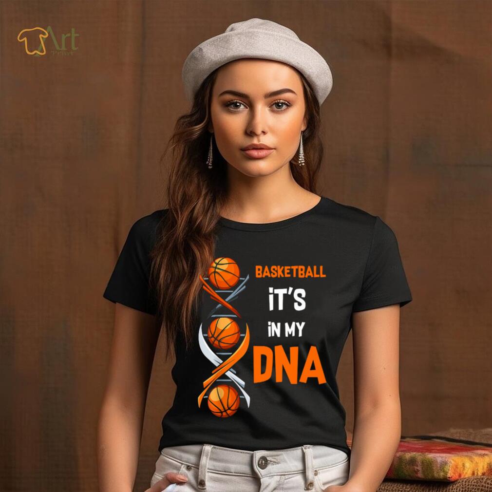 Basketball It's In My DNA V Neck T Shirt