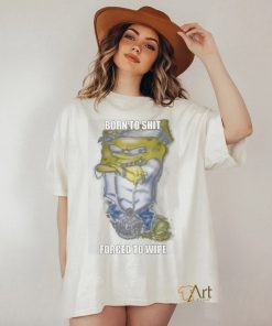 Born to shit forced to wipe Gangster Spongebob Shirt