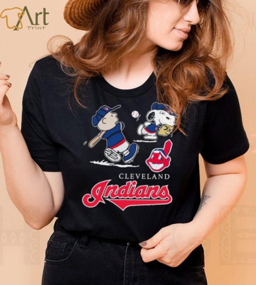 Charlie Brown Snoopy Cleveland Indians Shirt