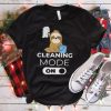 Cleaning Mode On Sloth 80s T Shirt