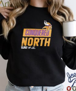 Conquered North Minnesota Vikings NFC North Division Champions Locker Room Shirt