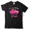 In October We Wear Pink Breast Cancer Dino Pumpkin Halloween T Shirt
