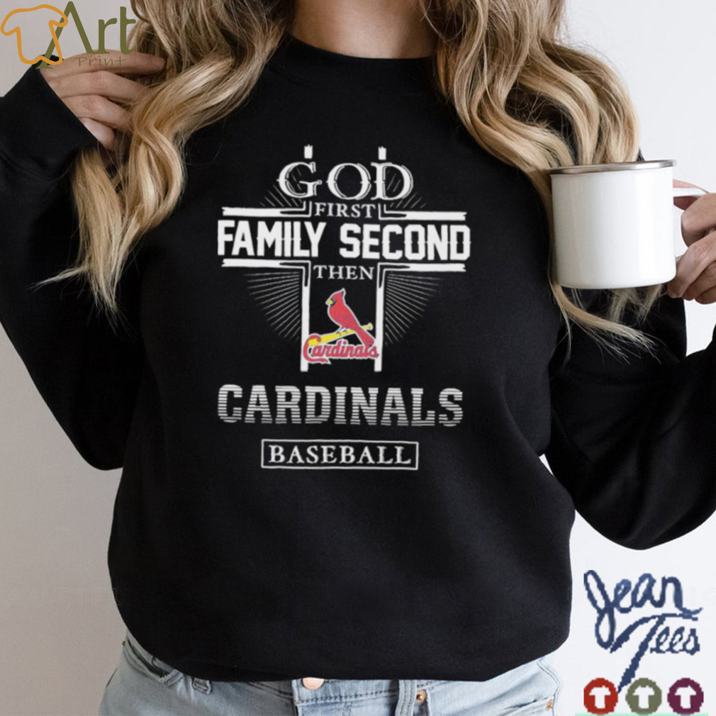God Family Second Cardinals Baseball Shirt