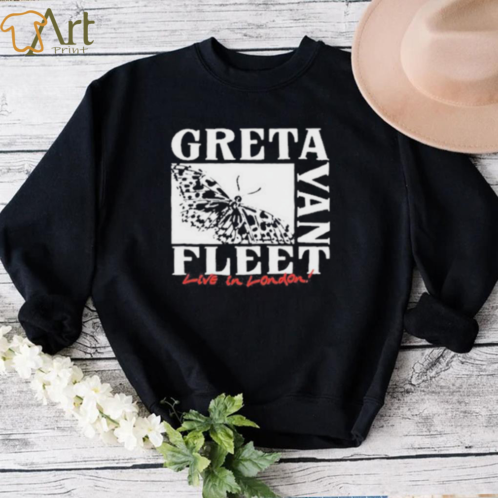 Greta Van Fleet Butterfly Live In London Shirt