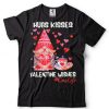 Hugs Kisses Valentine Wishes Cute Gnome Valentines Day T Shirt