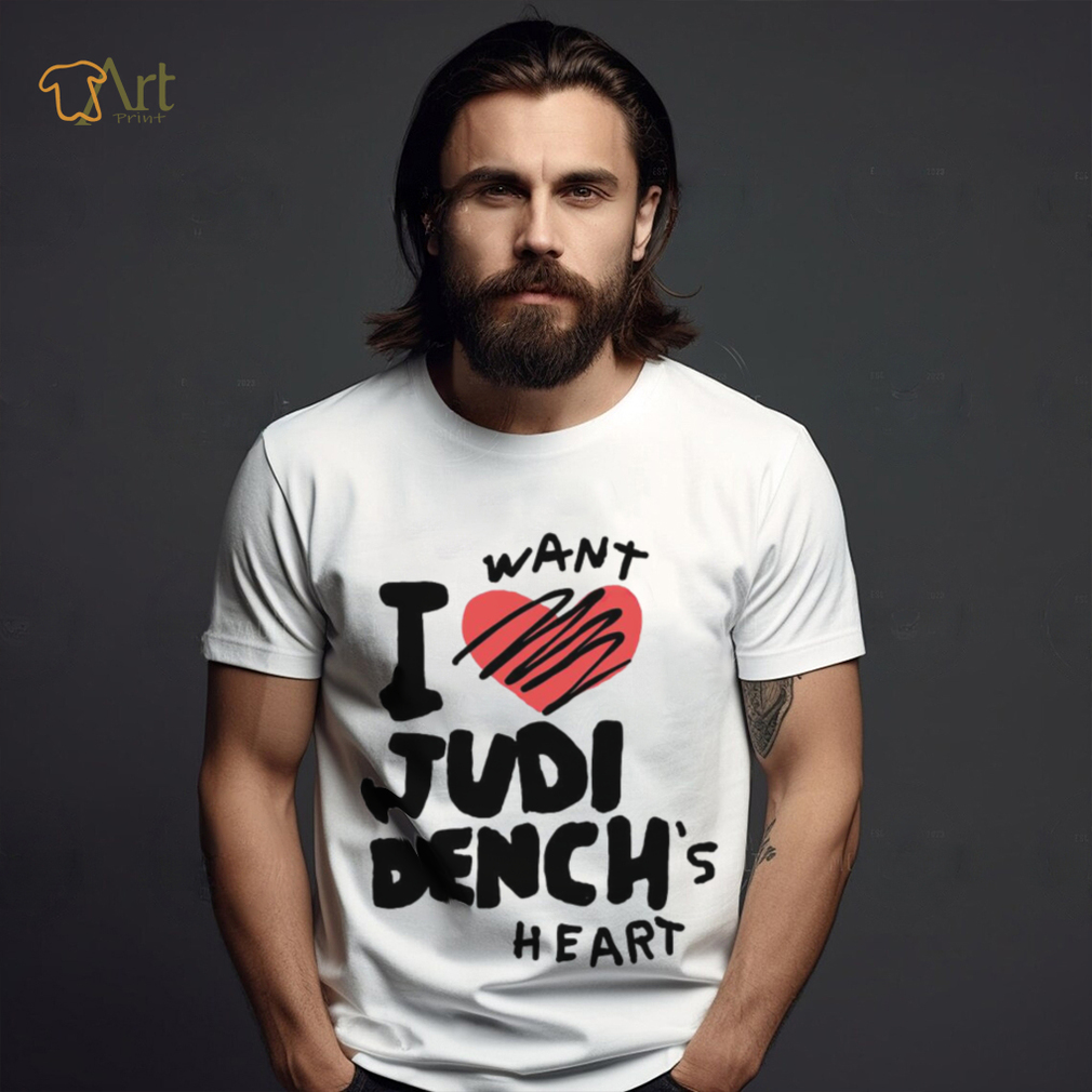 I want Judi Dench’s heart art shirt