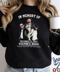 In Memory Of December 13, 2022 Stephen Boss Thank You For The Memories T Shirt