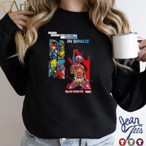 Iron Maiden X Marvel somewhere in time Guardians of the Galaxy a hollow Universe in Space shirt