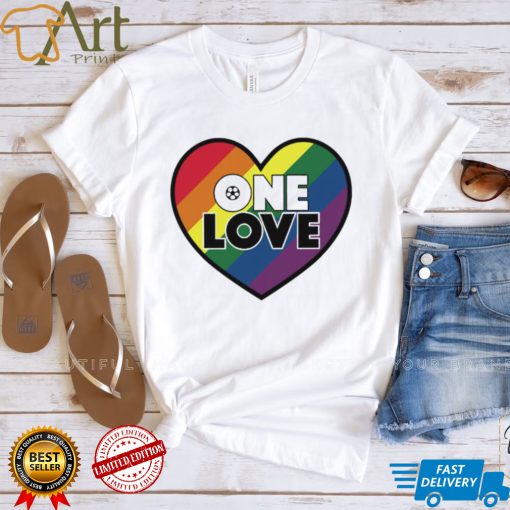 LGBT Pride heart One Love soccer World Cup 2022 shirt