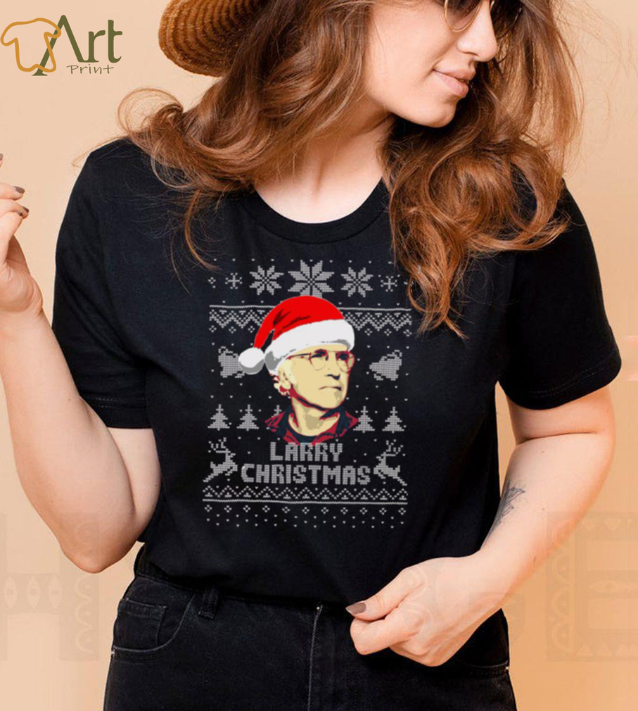 Larry David Larry Christmas White Xmas Pattern Unisex Sweatshirt
