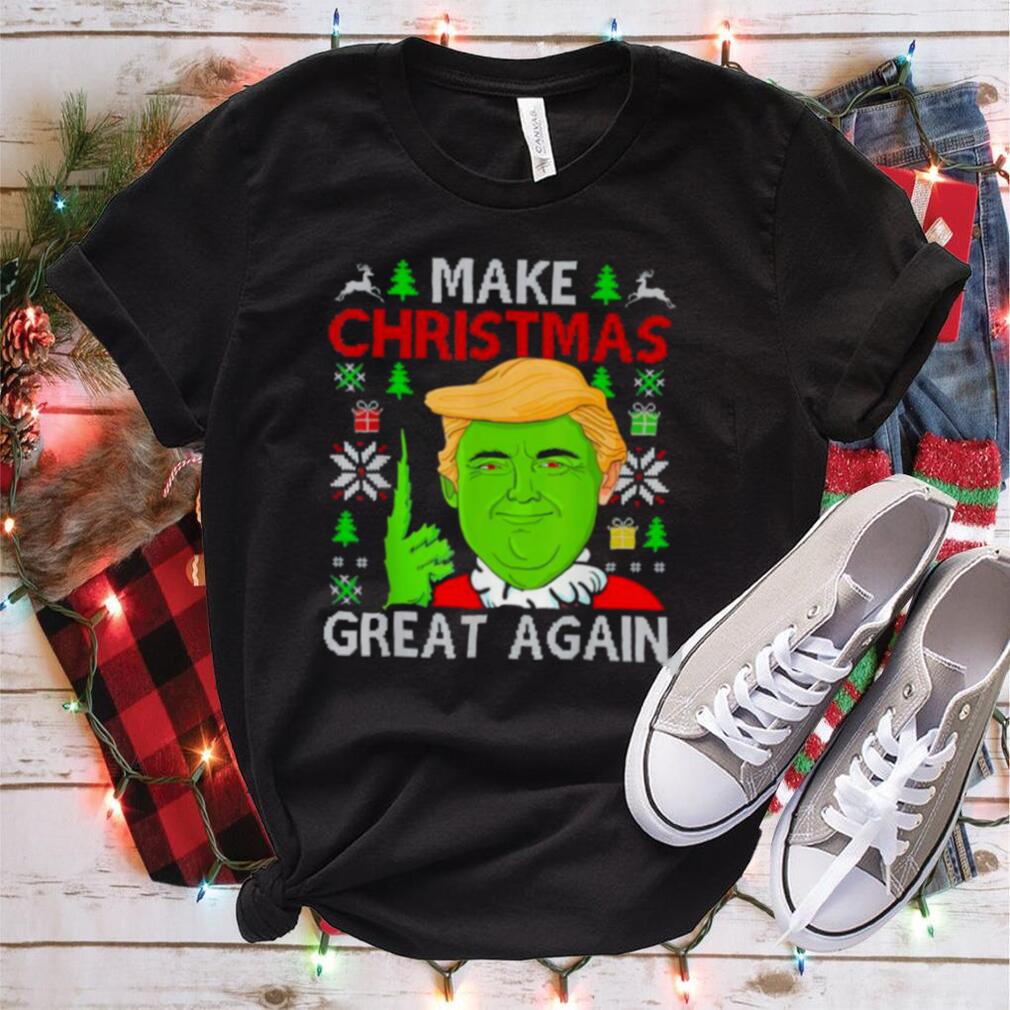 Make Christmas Great Again Trump meme 2024 Ugly Sweater T Shirt