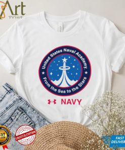 Midshipmen Under Armour 2022 Special Games Logo NASA United State Naval Academy from the Sea to the Stars shirt
