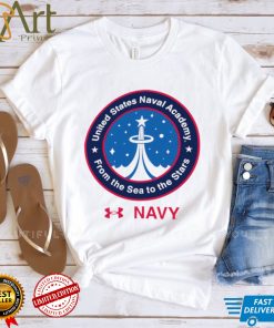 Midshipmen Under Armour 2022 Special Games Logo NASA United State Naval Academy from the Sea to the Stars shirt