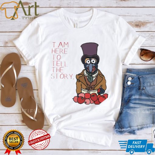 Muppet Christmas Carol Gonzo I am here to tell the story shirt