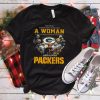Never underestimate a woman who understands football and loves Green Bay Packers signatures shirt 2