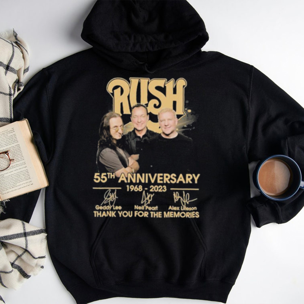 Official Rush 55th Anniversary 1968 – 2023 Thank You For The Memories Signatures Shirt
