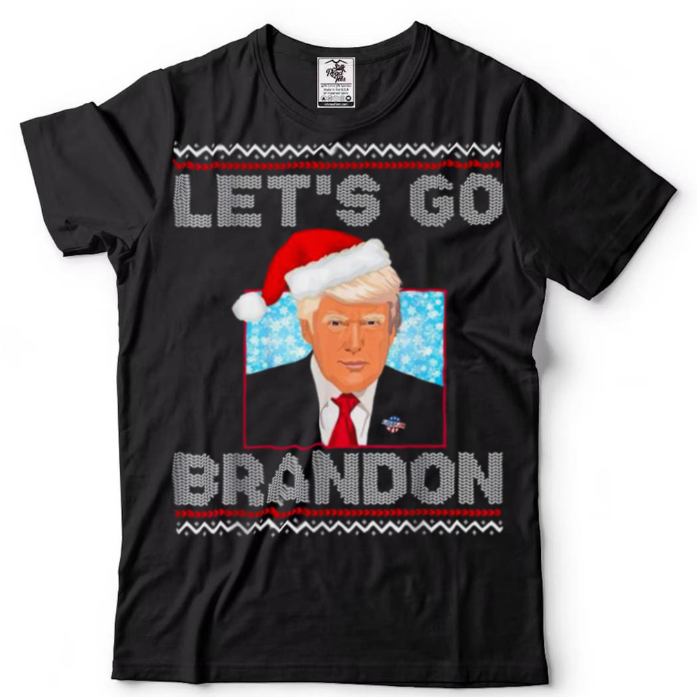 Official Santa Trump lets go brandon anti Biden Ugly Christmas 2021 shirt