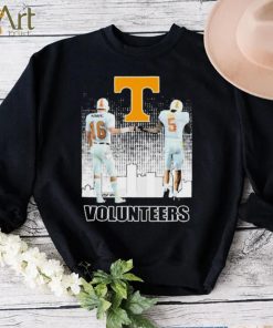 Payton Manning And Hendon Hooker Tennessee Volunteers College Football Signatures Shirt