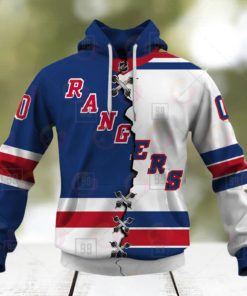 Personalized NHL New York Rangers Mix Jersey 2023 3D Hoodie