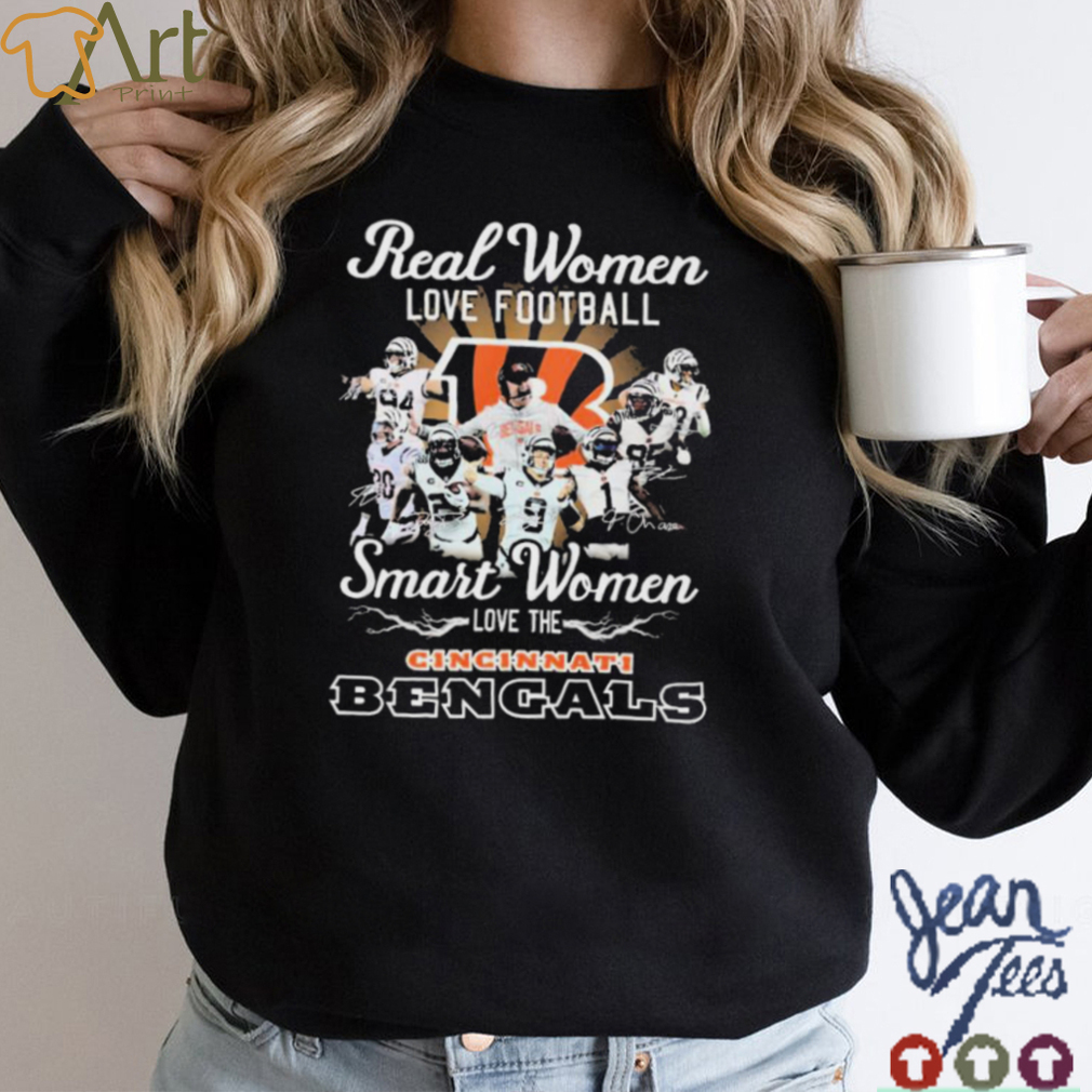 Real Women Love Football Smart Women Love The Cincinnati Bengals Shirt