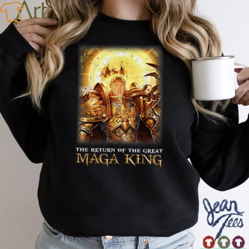 Return Of The Maga King Pro Trump Funny President T Shirt B0B183S3WB