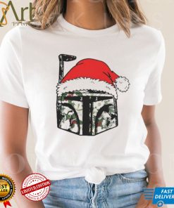 Santa Hunter Helmet Christmas T shirt