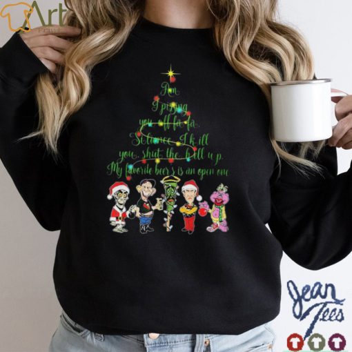 Santa Jeff Dunham Tree Am I Pissing You Off Fa Fa Christmas Shirt