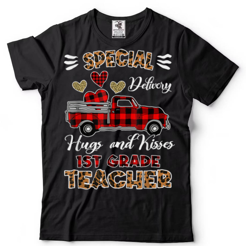 Special Delivery Hug Kisses 1st Grade Teacher Valentines Day T Shirt tee