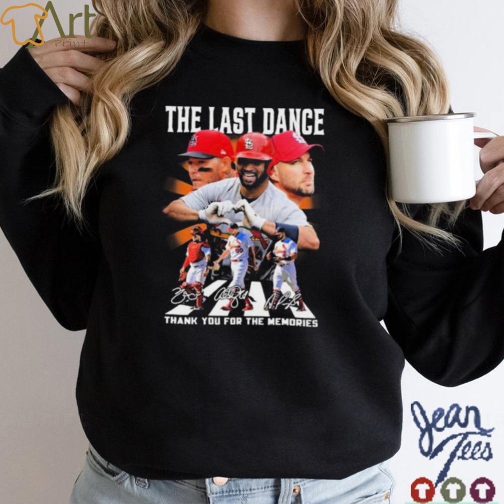 St. Louis Cardinals Abbey Road The Last Dance Thank You For The Memories Signature Shirt