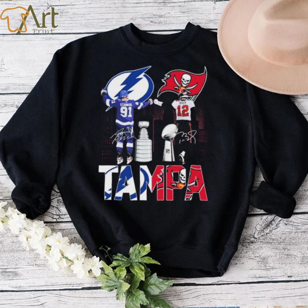Stamkos 91 And Brady12 Tampa City Sports Shirt