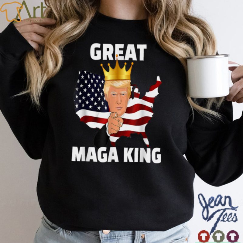 The Great Maga King Funny Trump Ultra Maga King T Shirt B0B187XR41