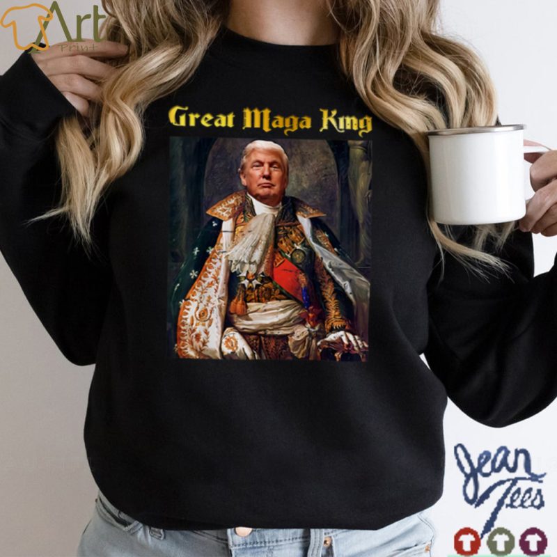 The Great Maga King Funny Trump Ultra Maga Retro Vintage T Shirt B0B18B3L3T