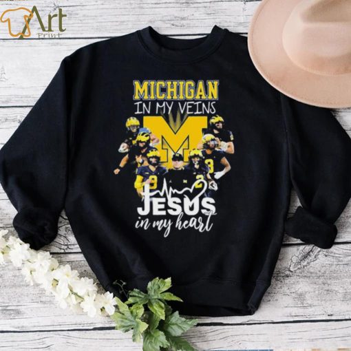 The Michigan In My Veins Jesus In My Heart Shirt