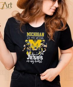 The Michigan In My Veins Jesus In My Heart Shirt
