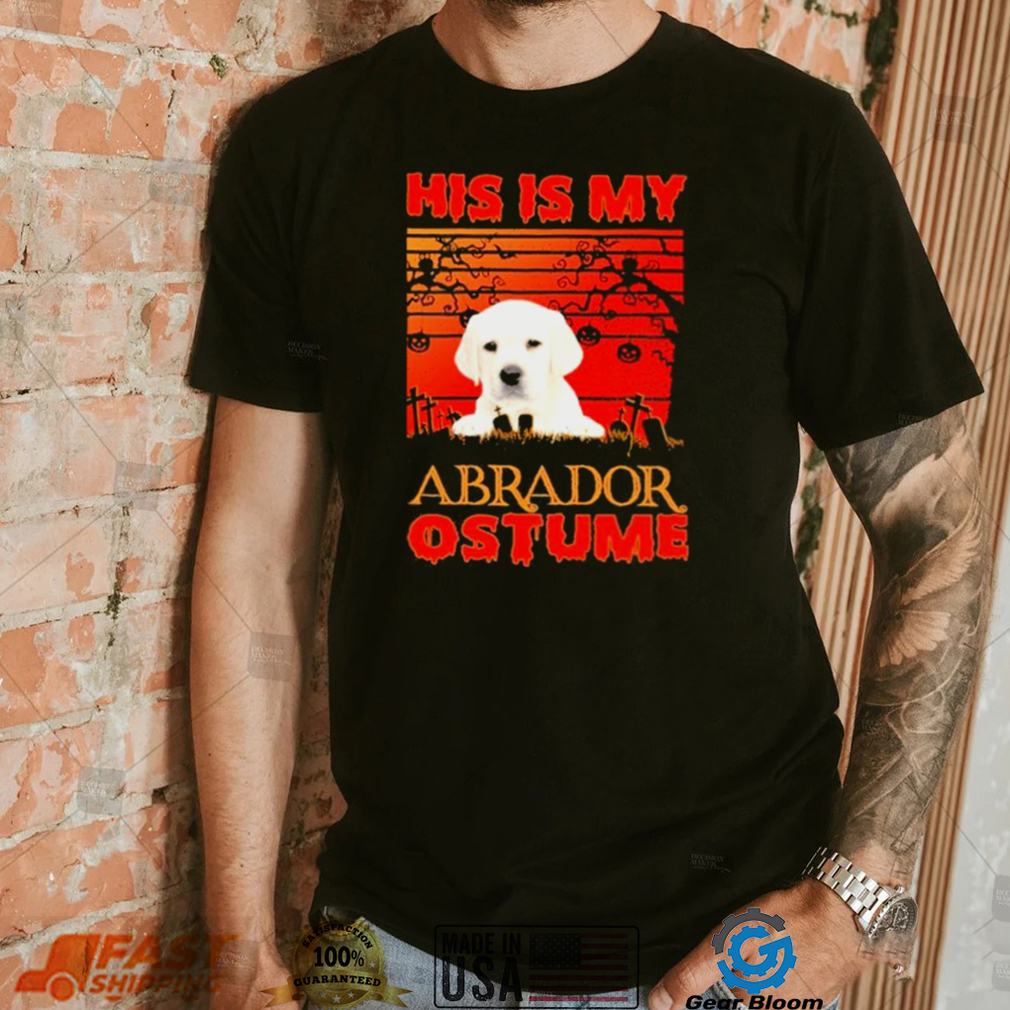 This is my White Labrador Costume vintage Halloween shirt
