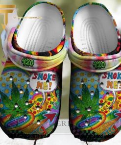 Top selling Item  Smoke Me Hippie Funny Weed Gift For Lover Full Printing Crocs Shoes
