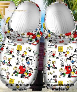 Top selling Item  Snoopy And Friends Peanuts 3 Gift For Fan Classic Water Full Printing Unisex Crocs Crocband Clog