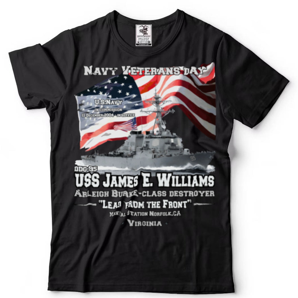 USS James Williams US Navy Destroyer T Shirts - Tee Art Print