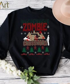 Ugly Christmas Sweater Zombie Crossword Game Addict Unisex Sweatshirt