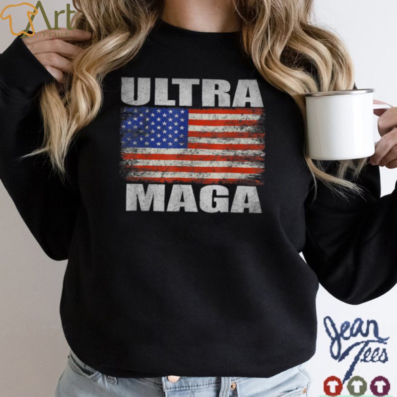 Ultra Maga Proud Ultra Maga Funny Gift Pro Trump Anti Biden T Shirt B0B1858YY3