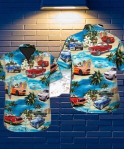 Car Mustang hawaiian shirt 1