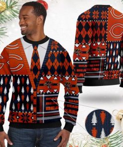 Chicago Bears NFL American Football Team Cardigan Style 3D Men And Women Ugly Sweater Shirt For Sport Lovers On Christmas Days