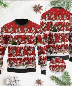 San Francisco 49ers Mickey NFL American Football Ugly Christmas Sweater Sweatshirt Party
